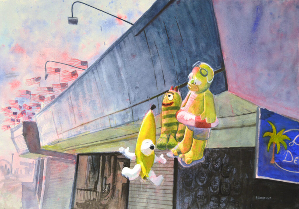 Fourth of July, SeasideHeights - 2017 - contemporary wall art painting available for sale