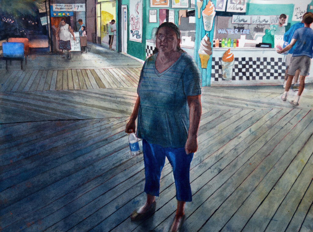 Aquarius - 2024 - watercolor - contemporary wall art painting available for sale